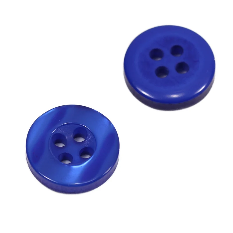 Hemdknopf Blau 9-11-12,5 mm – Perlmuttimitatknopf HEMD-1