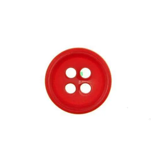 Hemdknopf Rot 9-12 mm – Kunststoffknopf HEMD-180