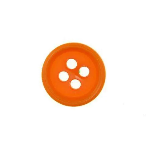 Hemdknopf Hell Orange 9-12 mm – Kunststoffknopf HEMD-180