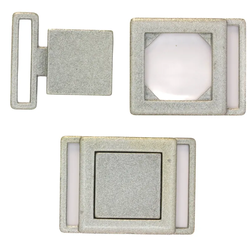 Gürtelschnalle zum Einhängen Silberfarben 28 mm – Metallschnalle SM-102