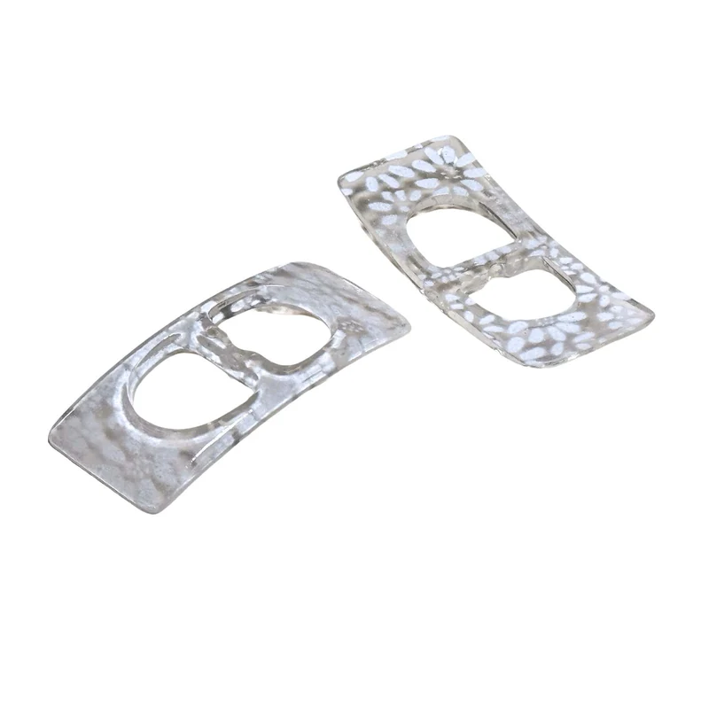 Gürtelschnalle Blümchen Transparent 20 mm – Kunststoffschnalle S-32