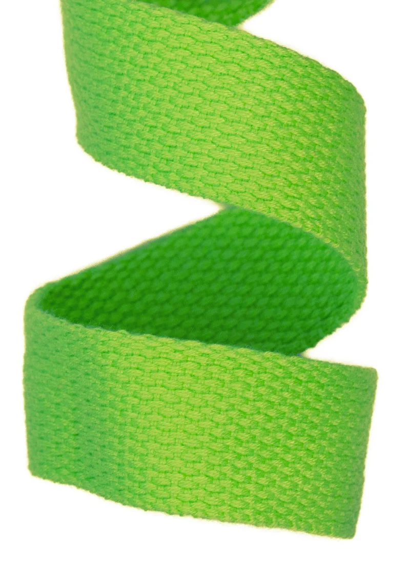 Gurtband Kiwi-Grün 25 mm – Baumwolle GB-2