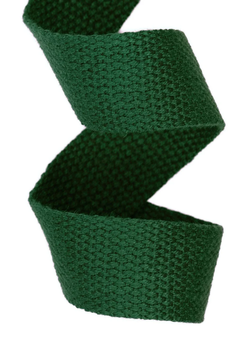 Gurtband Dunkelgrün 25 mm – Baumwollgurtband GB-2