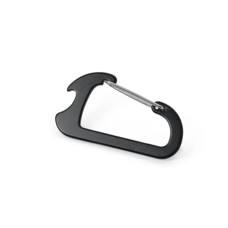 CLOSE Aluminium Karabiner mit Flaschenöffner - Schwarz