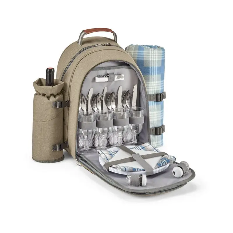VILLA Picknick-Daypack 600D – Robust & Stilvoll, Hellbraun
