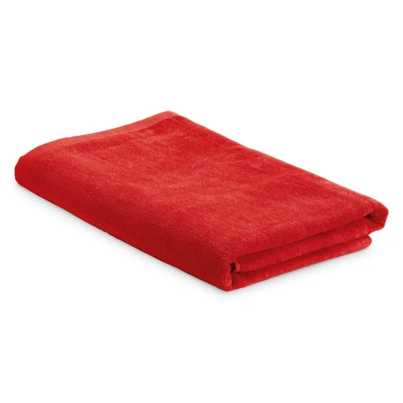 SARDEGNA Badehandtuch aus weicher Baumwolle - rot, ideal für Strand und Pool