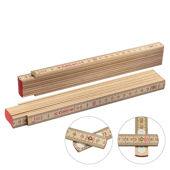 Zollstock Holz - beige Präzise, robust und langlebig