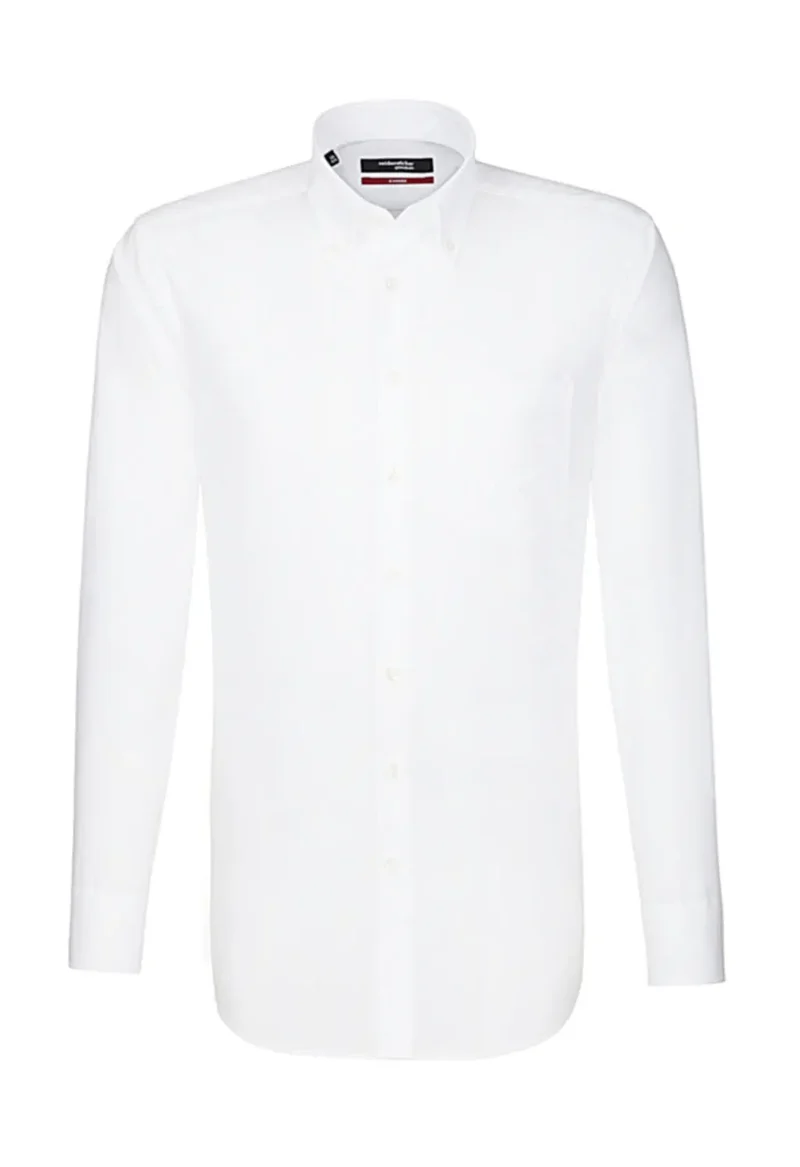 Seidensticker Regular Fit Langarm Hemd mit Button-Down-Kragen