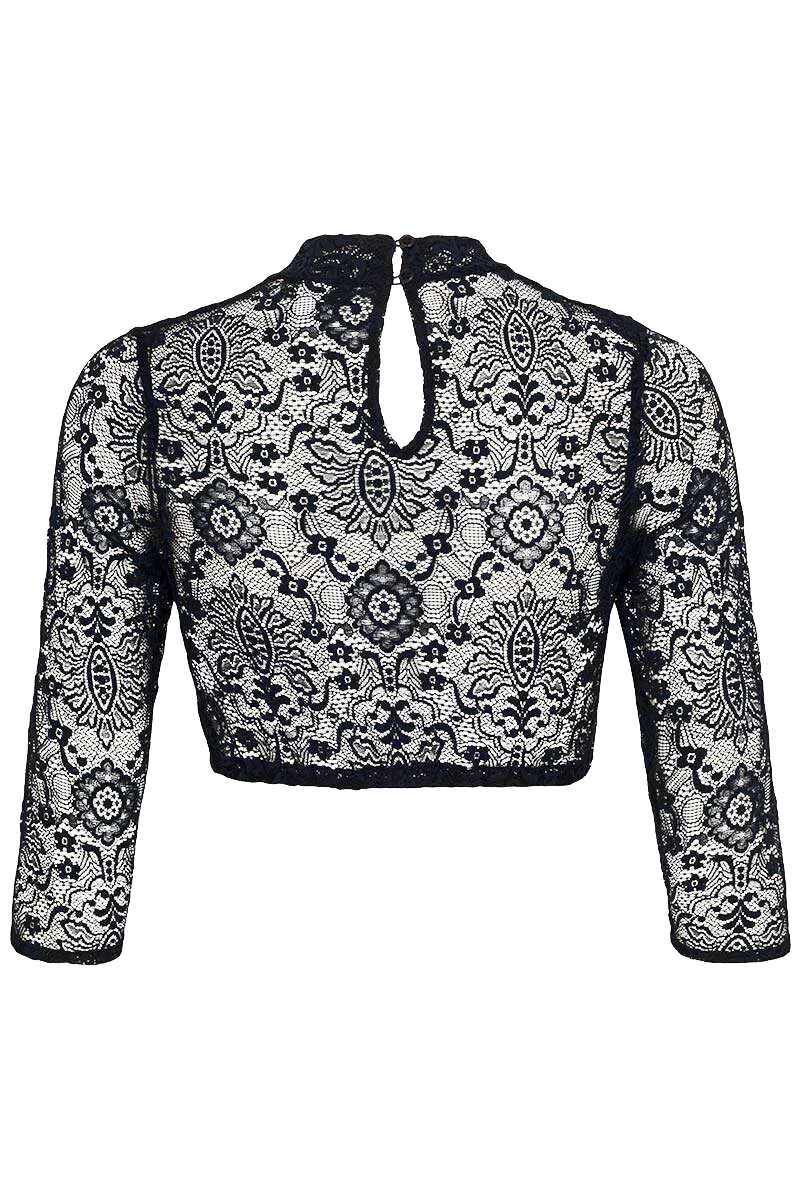Dirndlbluse mit 3/4-Ärmeln