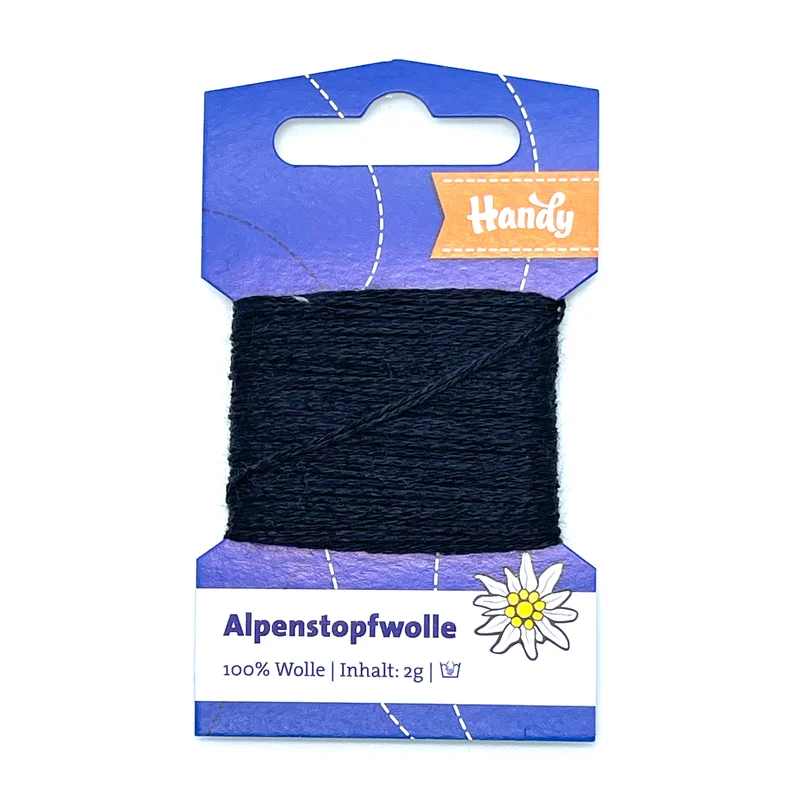 Alpenstopfwolle- anthrazit