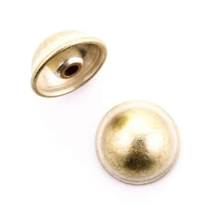 Zierniete Halbkugel Silber-Messing – NT-50