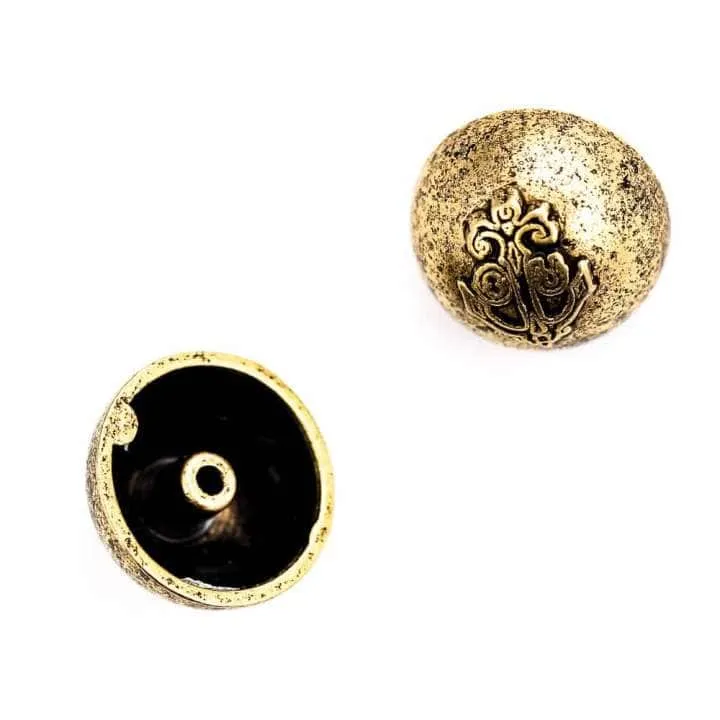 Zierniete Halbkugel Anker Altgold – NT-12