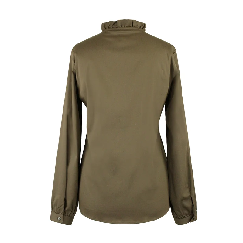 Bluse mit Rüschenbesatz
