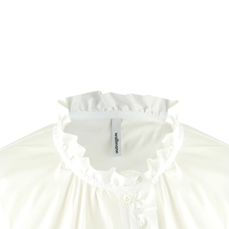 Bluse mit Rüschenbesatz