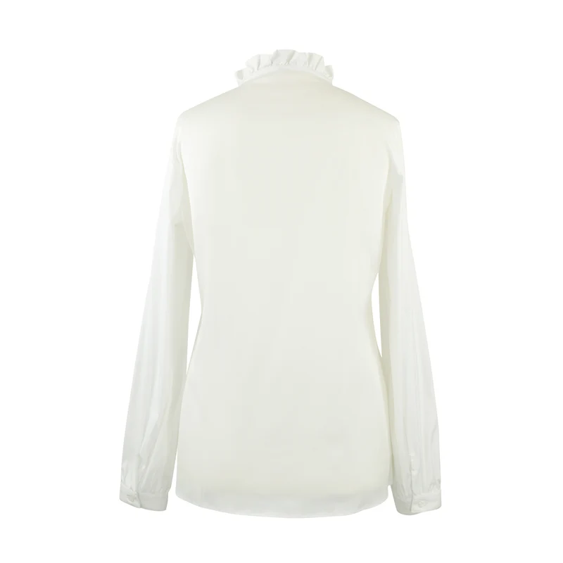 Bluse mit Rüschenbesatz