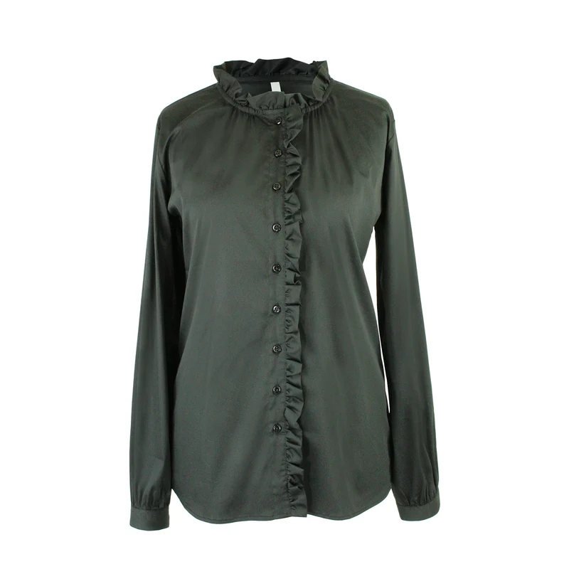Bluse mit Rüschenbesatz