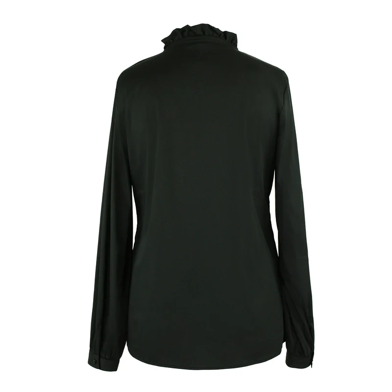Bluse mit Rüschenbesatz