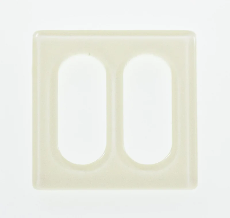 Gürtelschnalle Quadratisch Edel Creme 24 x 24 mm – Kunststoffschnalle S-21