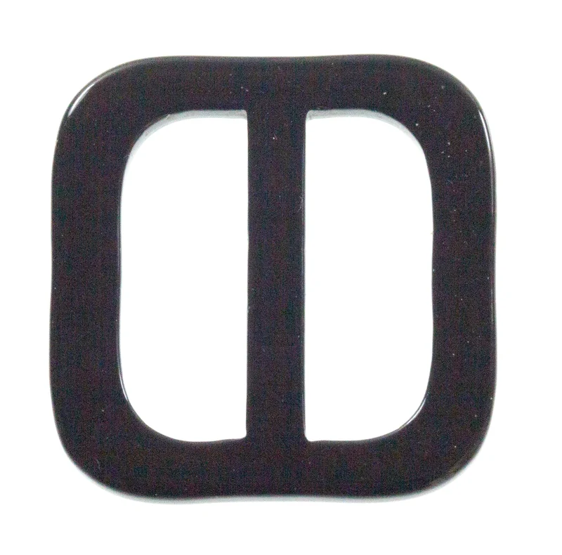 Gürtelschnalle Quadratisch Edel Schwarz 28 x 28 mm – Kunststoffschnalle S-20