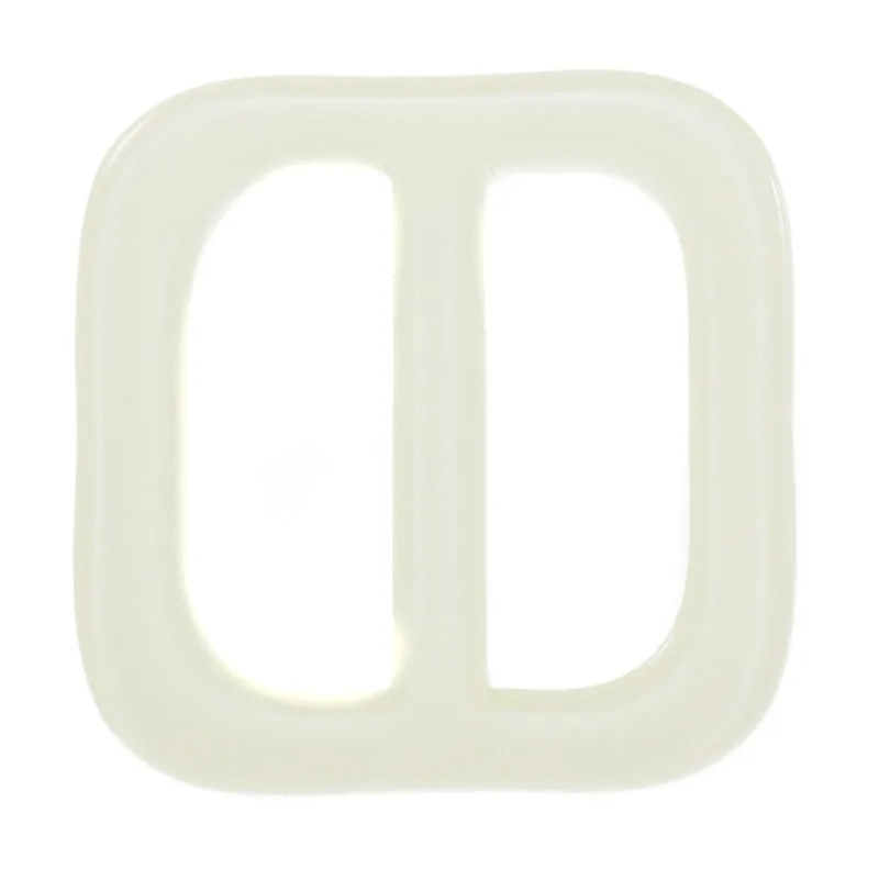 Gürtelschnalle Quadratisch Creme 28 x 28 mm – Kunststoffschnalle S-20
