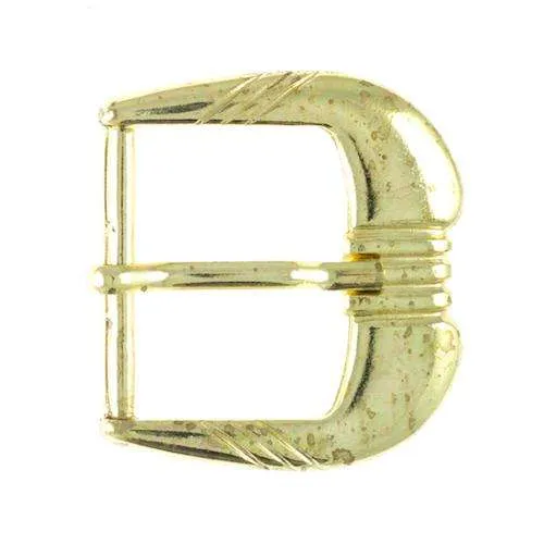 Gürtelschnalle Randgravur Goldfarben 30 mm – Metallschnalle SM-55