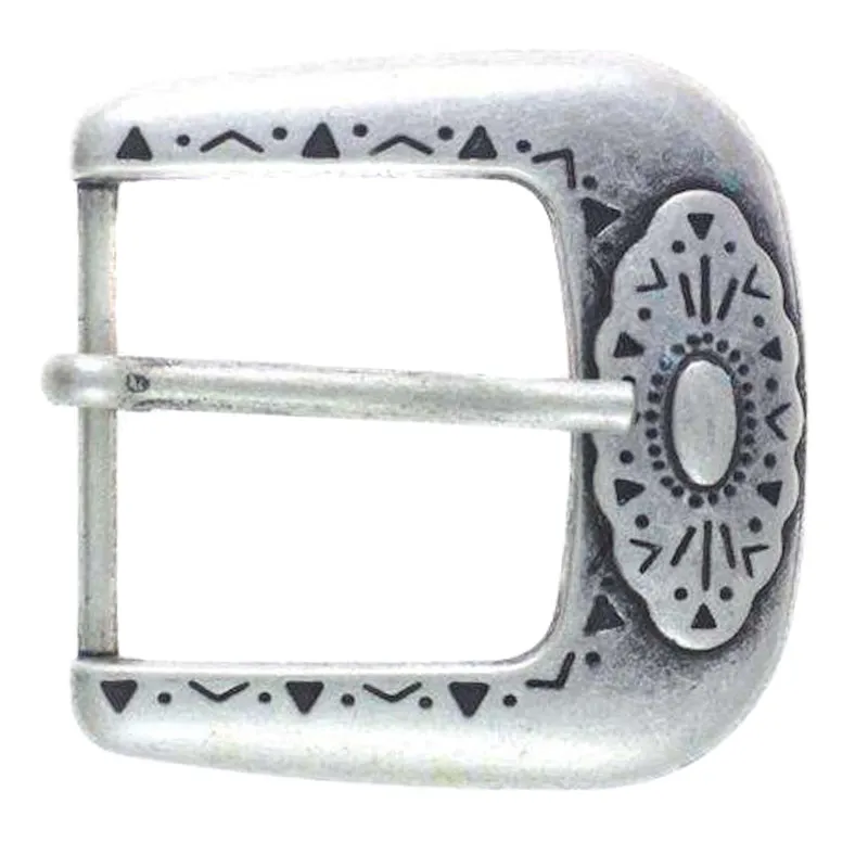Gürtelschnalle Musterung Silberfarben 35 mm – Metallschnalle SM-77