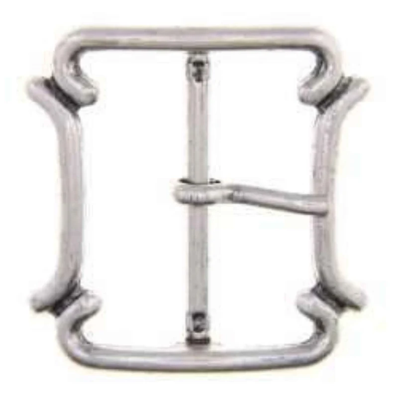 Gürtelschnalle mit Dorn Silberfarben 30/40 mm – Metallschnalle SM-80