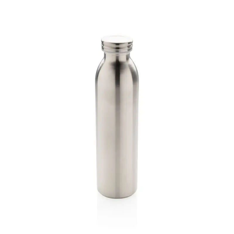 Auslaufgeschützte Kupfer-Vakuum-Flasche - Silber - Doppelwandige Edelstahl Thermoflasche