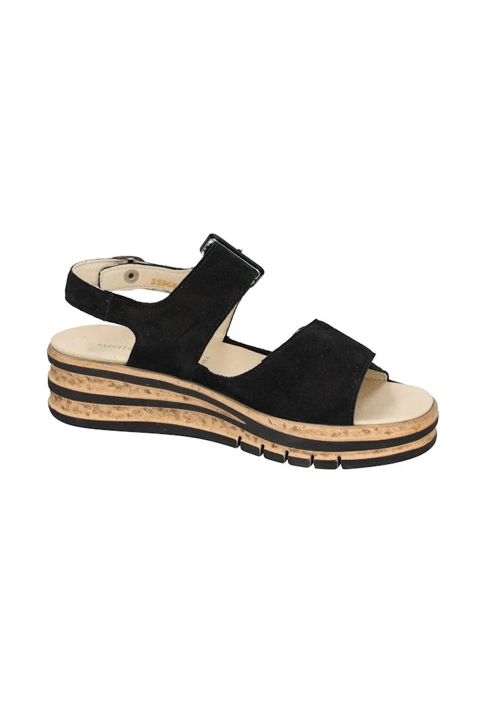 Waldläufer Sandalen schwarz