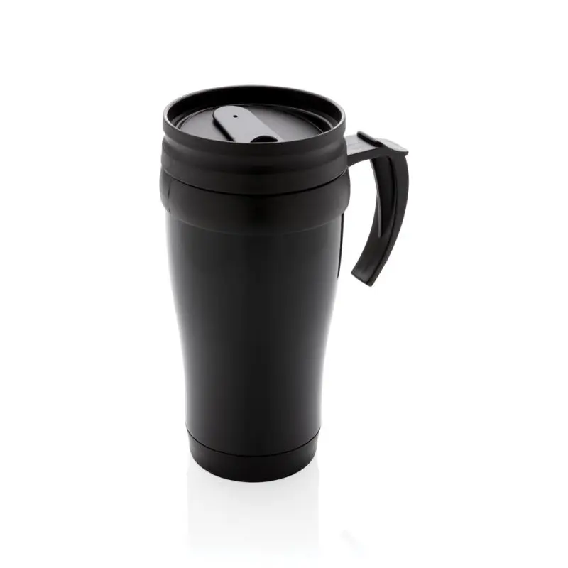 Robuster Edelstahlbecher in Schwarz – Ideal für Heim & Outdoor
