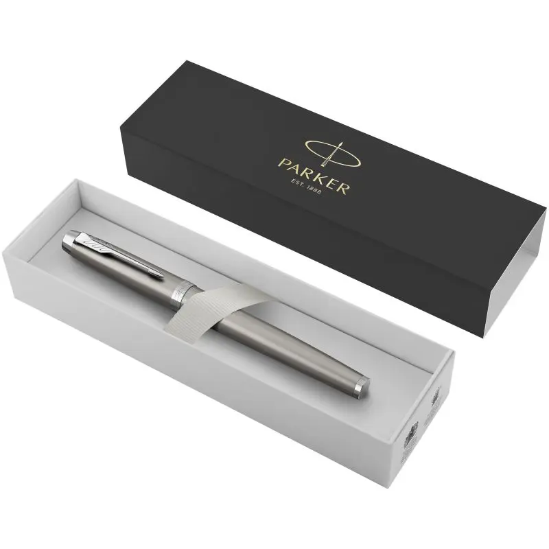 Parker IM Tintenroller in Silber mit blauer Mine – Elegantes Schreibgerät