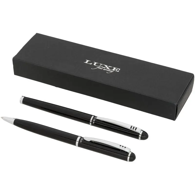 Andante Duo Stift Geschenkset - Schwarz - Mine Schwarz - Stilvolles Schreibset als Geschenkidee