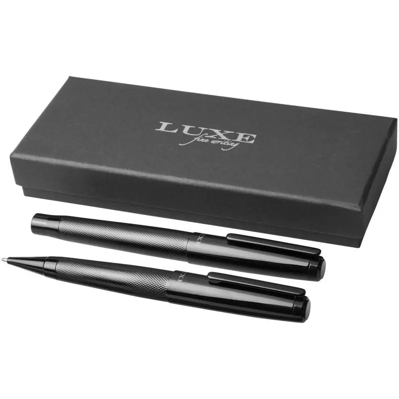Gloss Duo Stiftset - Geschenkbox, Schwarz mit Schwarzer Mine, Elegant
