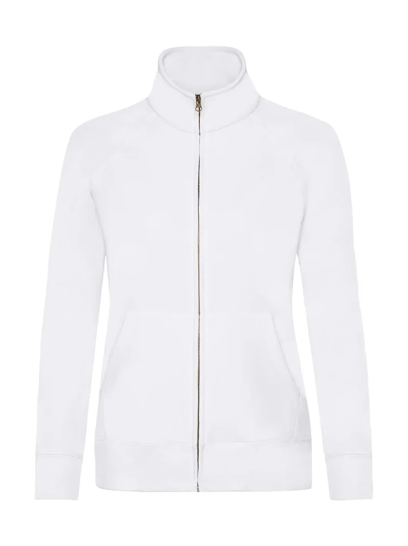 Damen Premium Sweatjacke mit Stehkragen