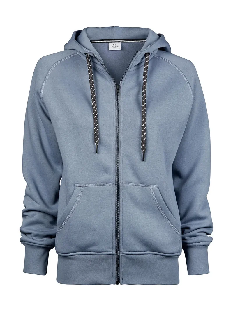 Damenmodischer Kapuzenpullover mit vollem Reißverschluss