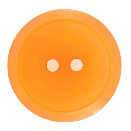 Knopf schlichter Rand Orange – Kunststoffknopf KO-17