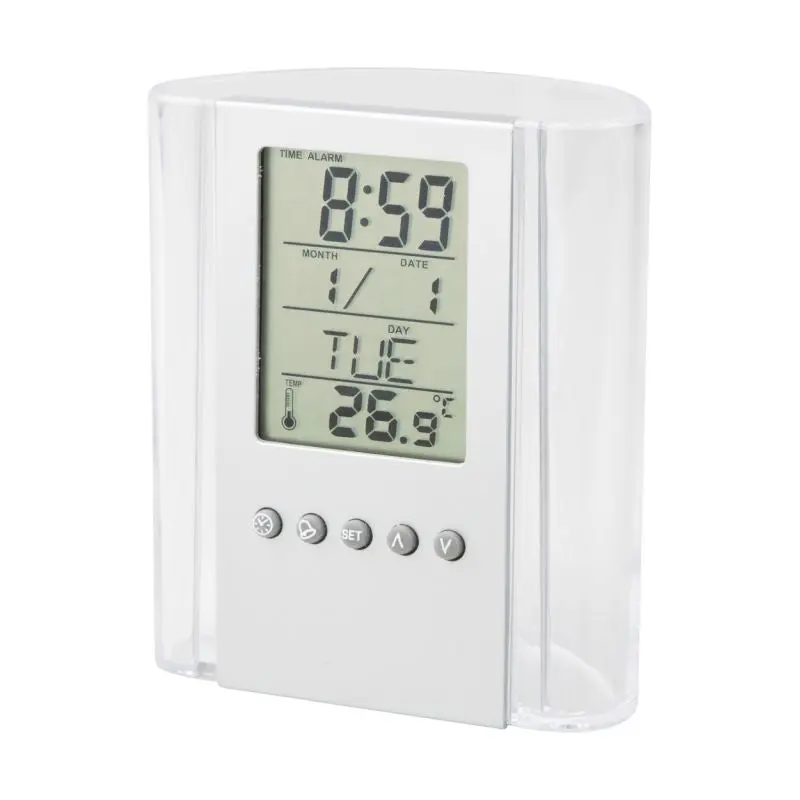 Crystalline Transparenter Stiftehalter - Klarer und Eleganter Schreibtisch-Organizer