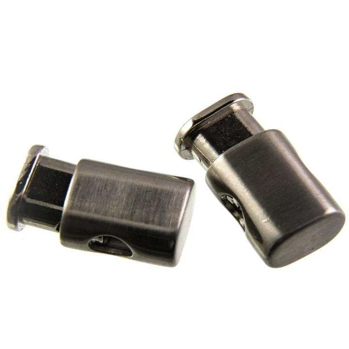 Kordelstopper Silberfarben 21 x 10 mm – Metallkordelstopper KOST-43