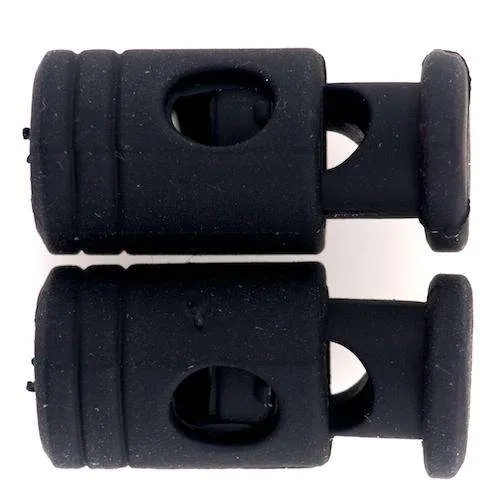Kordelstopper Schwarz matt – Kunststoff KOST-13