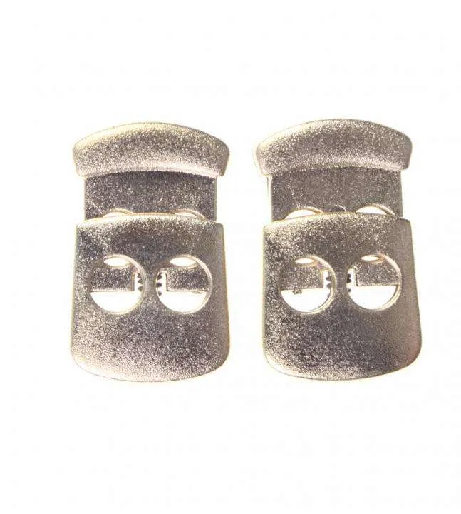Kordelstopper 2-Loch Gold 30 x 18 mm – Kunststoff KOST-7
