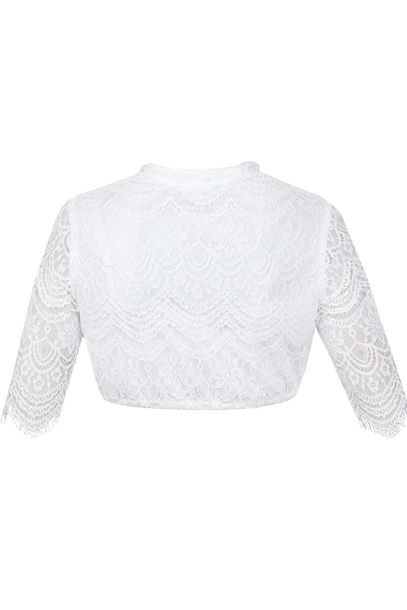 Spitzen-Dirndl-Bluse halbarm