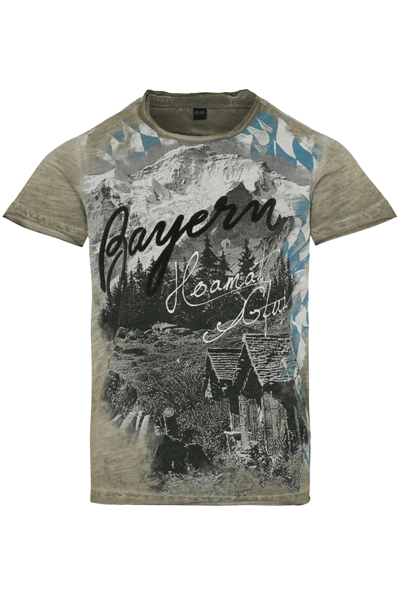 Kinder Trachten-T-Shirt mit Bergmotiv