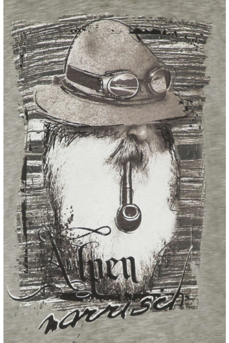 Herren T-Shirt 'Alpen narrisch'