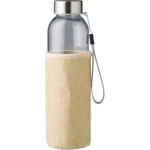 Glas-Trinkflasche Kaydence, Braun, 500 ml, Elegant & Robust