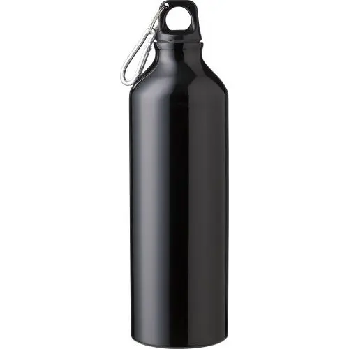 Makenna Recycelte Aluminiumflasche, 750ml, Tiefschwarz