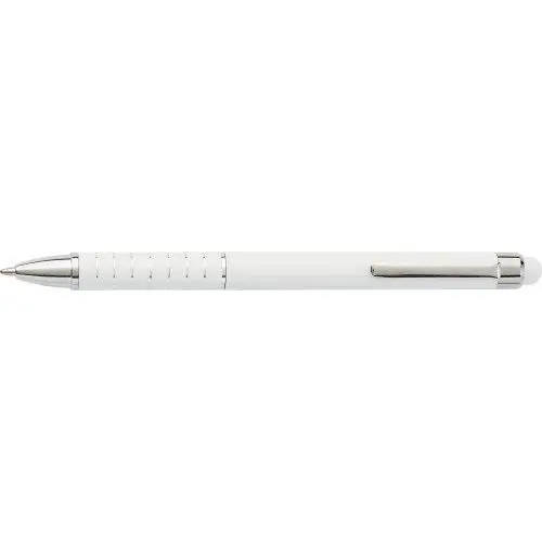 Hochwertiger Metall Kugelschreiber Oliver - Weiß - Eleganter Stift für Büro und Schule