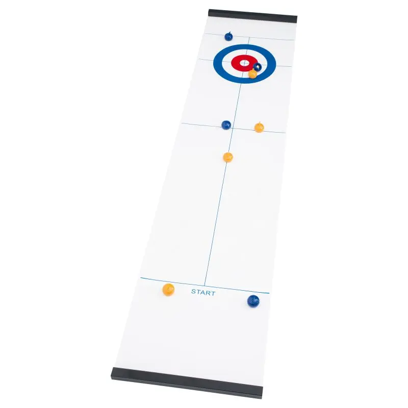 REFLECTS-WINNER Curlingspiel in Weiß - Modernes Tischcurling für Zuhause und Büro