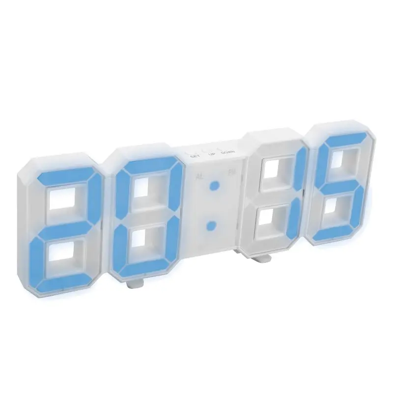 REFLECTS-GHOST LED-Digitaluhr in Weiß - Modern & Präzise