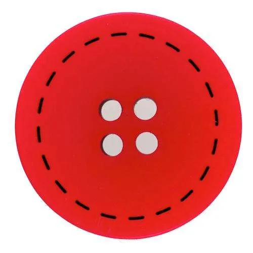 Knopf Step Rand Optik Rot – Kunststoffknopf KRO-121