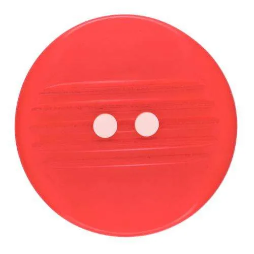 Knopf mit mittiger Musterung Rot – Kunststoffknopf KRO-37